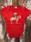 Vintage Cowgirl Valentine's Day Onesie or Tee