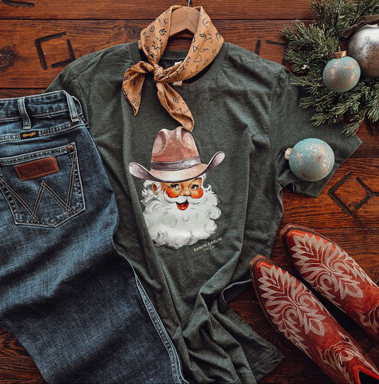 Cowboy Santa Tee