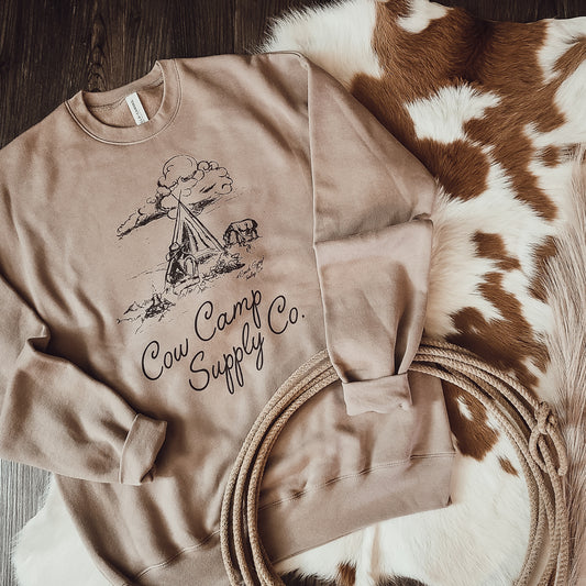 The Cow Camp Sweatshirt (Tan)