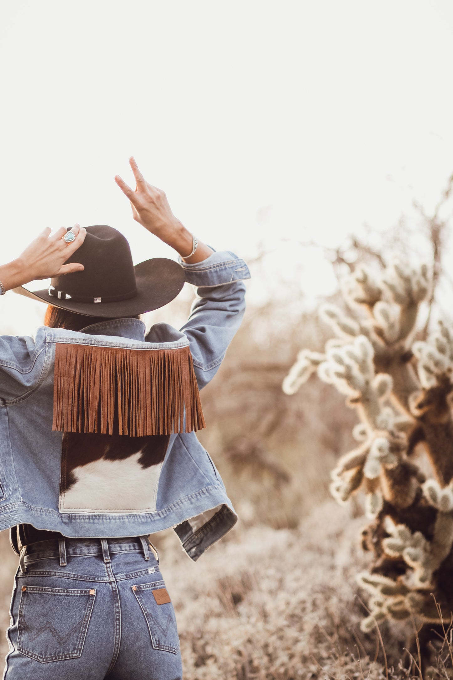 The Ranch Wife Denim & Fringe Jacket